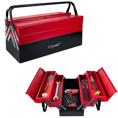 3 Tiers - 5 Trays Metal Tool Box