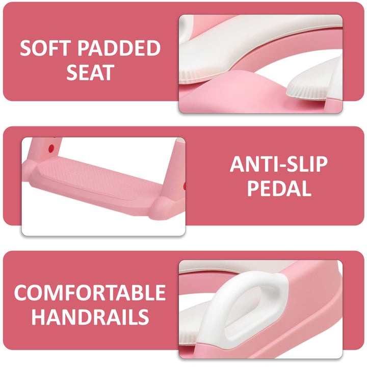 Children Toilet Training Seat Step Ladder