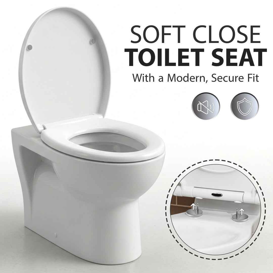 Soft Close Toilet Seat White