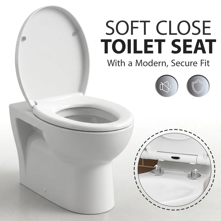 Soft Close Toilet Seat White