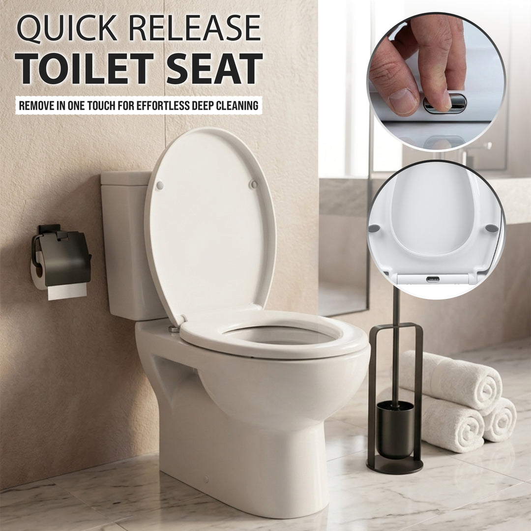 Soft Close Toilet Seat White
