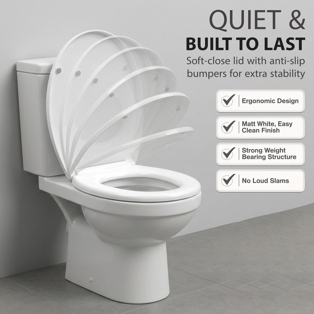 Soft Close Toilet Seat White