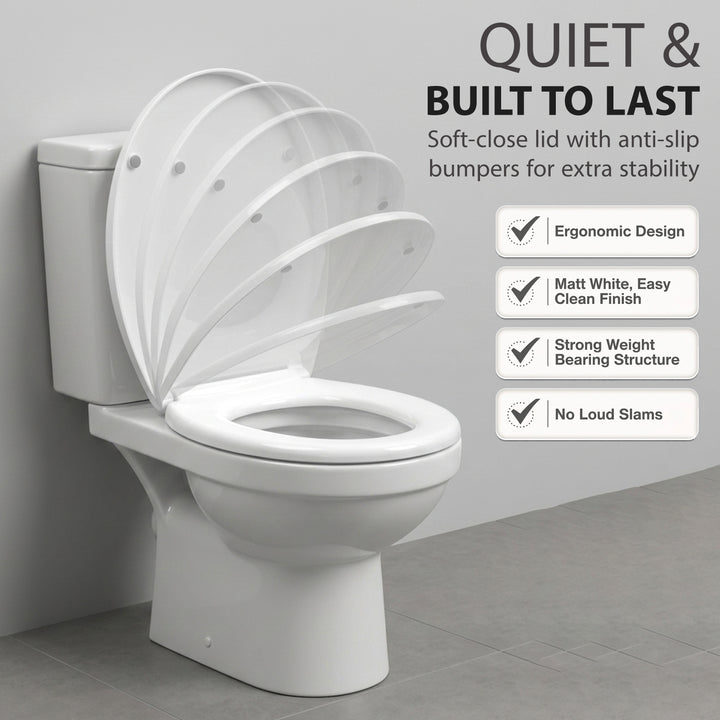 Soft Close Toilet Seat White