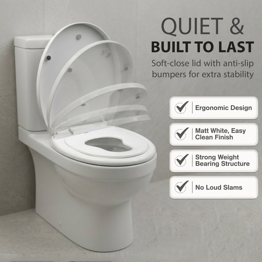 Adult Child Friendly Soft Close Toilet Seat