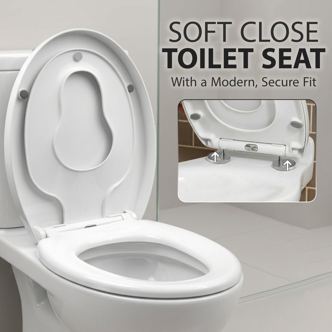 Adult Child Friendly Soft Close Toilet Seat