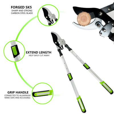 Telescopic Ratchet Tree Loppers