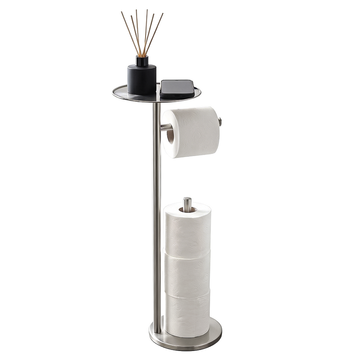 Toilet Roll Holder Free Standing - Chrome