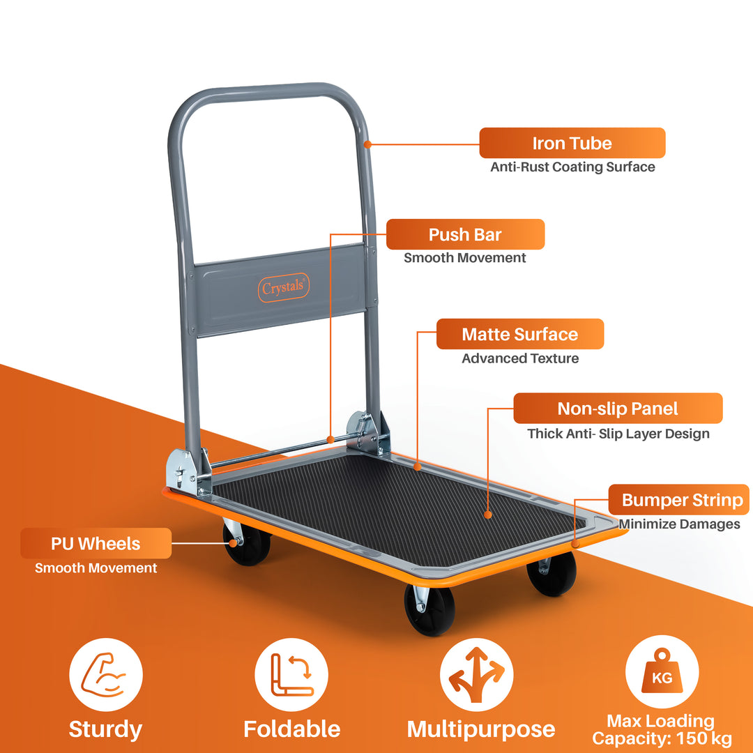 150kg Folding Platform Hand Sack Truck Trolley