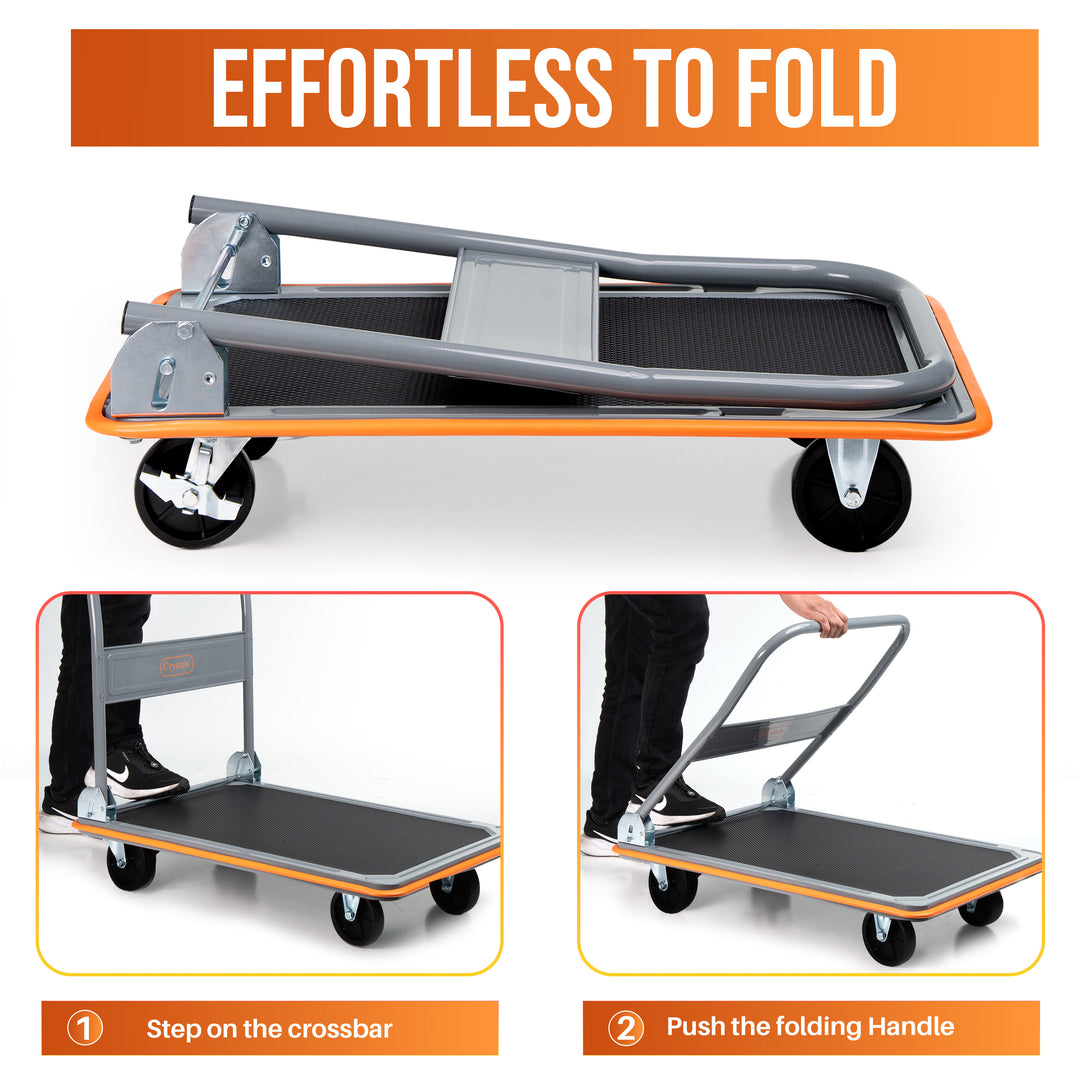 150kg Folding Platform Hand Sack Truck Trolley