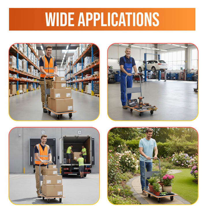 150kg Folding Platform Hand Sack Truck Trolley