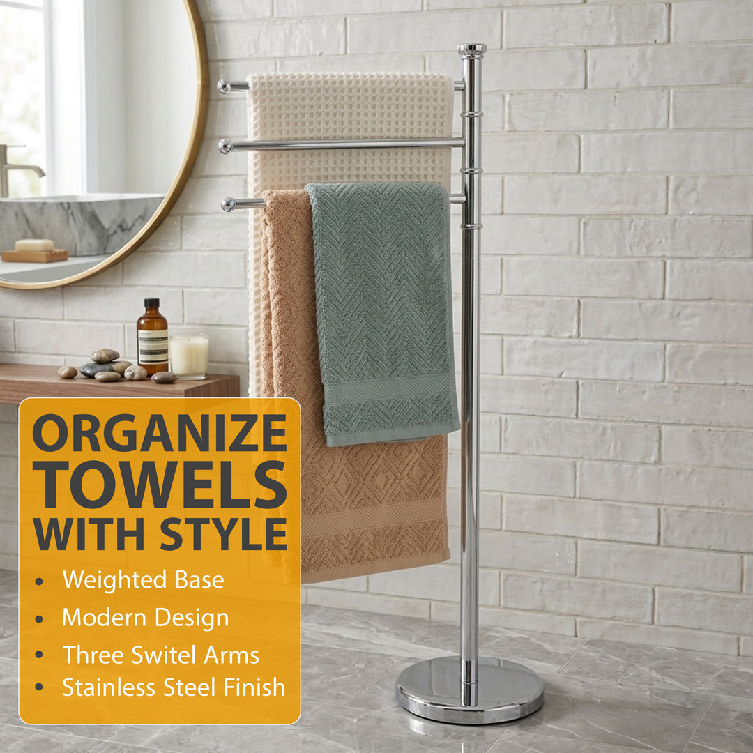 87cm Freestanding Towel Rack