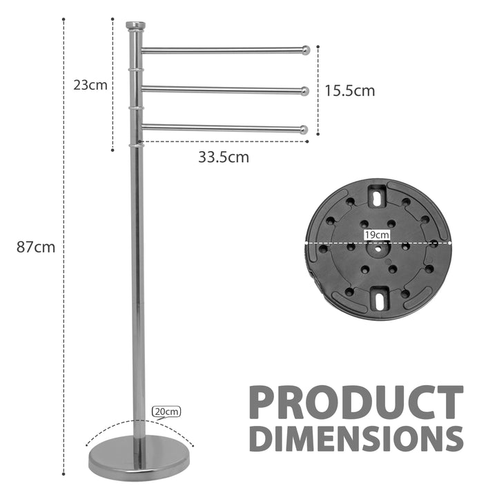 87cm Freestanding Towel Rack