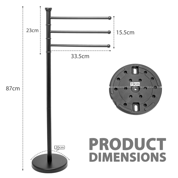 87cm Freestanding Towel Rack