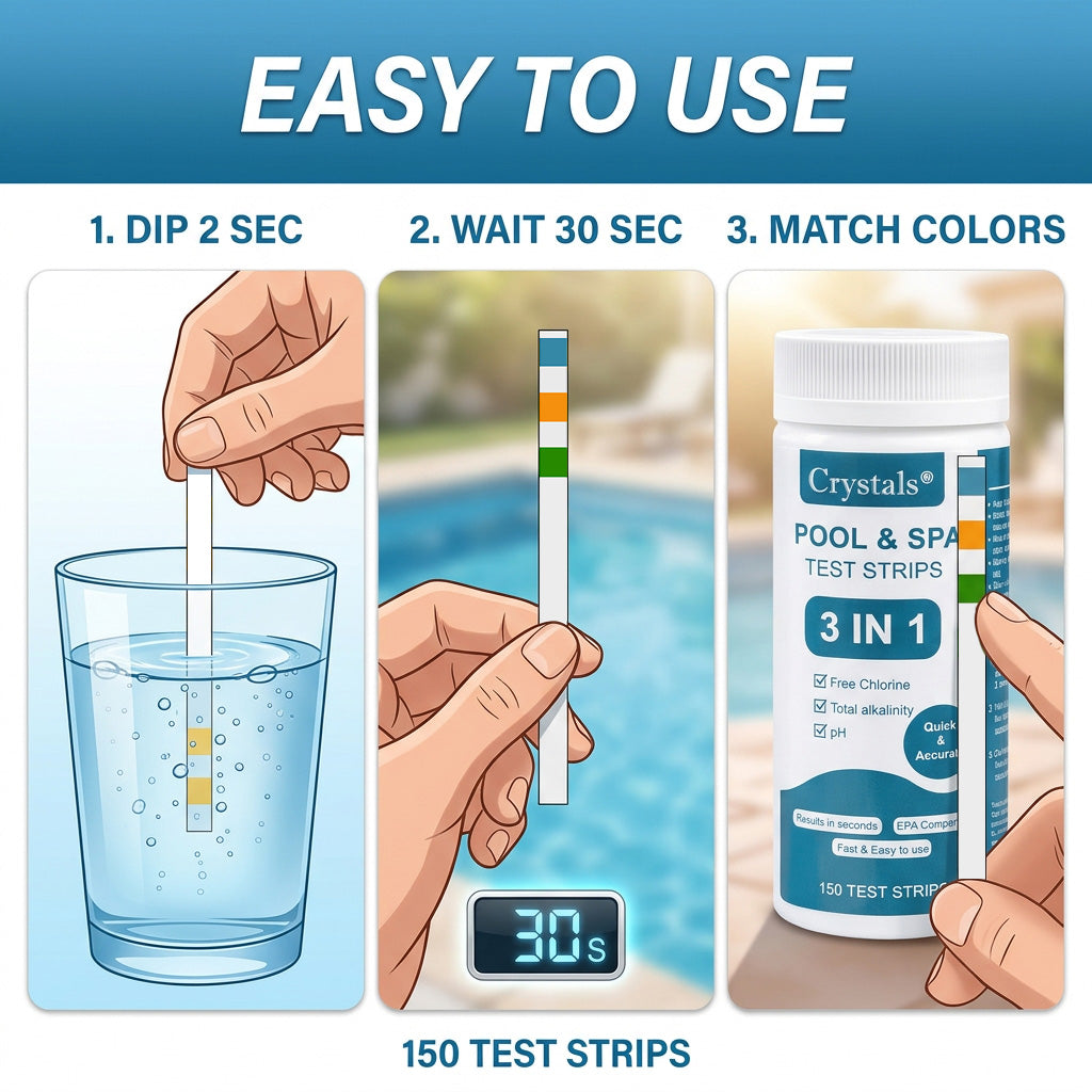 Hot Tub, Pool and Spa Test Strips