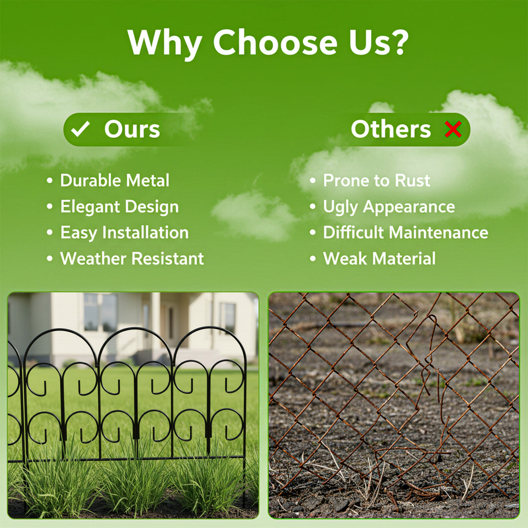 Metal Edging Path Border Fence Panels