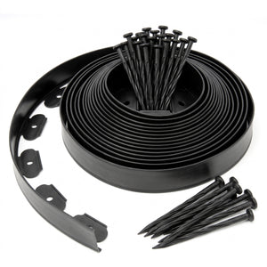 5cm Lawn Edging With Plastic Pegs
