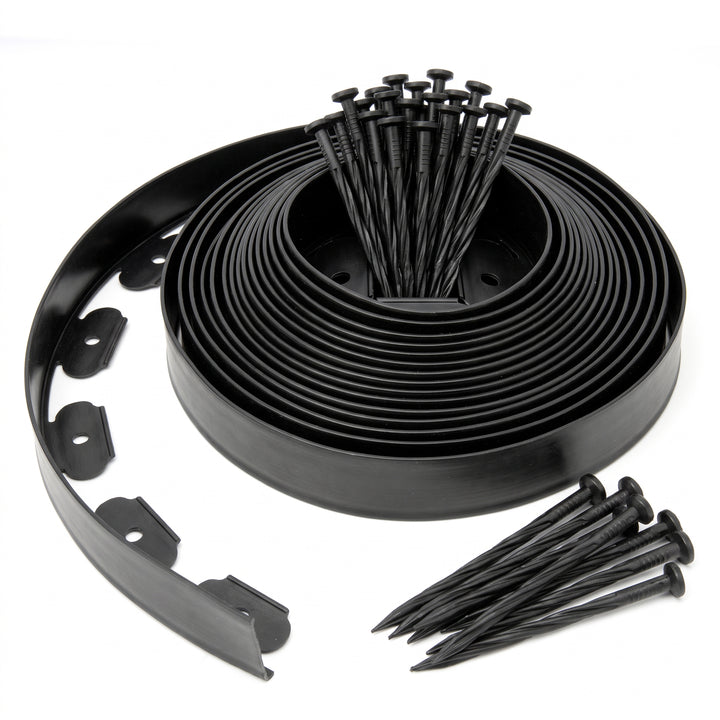 5cm Lawn Edging With Plastic Pegs