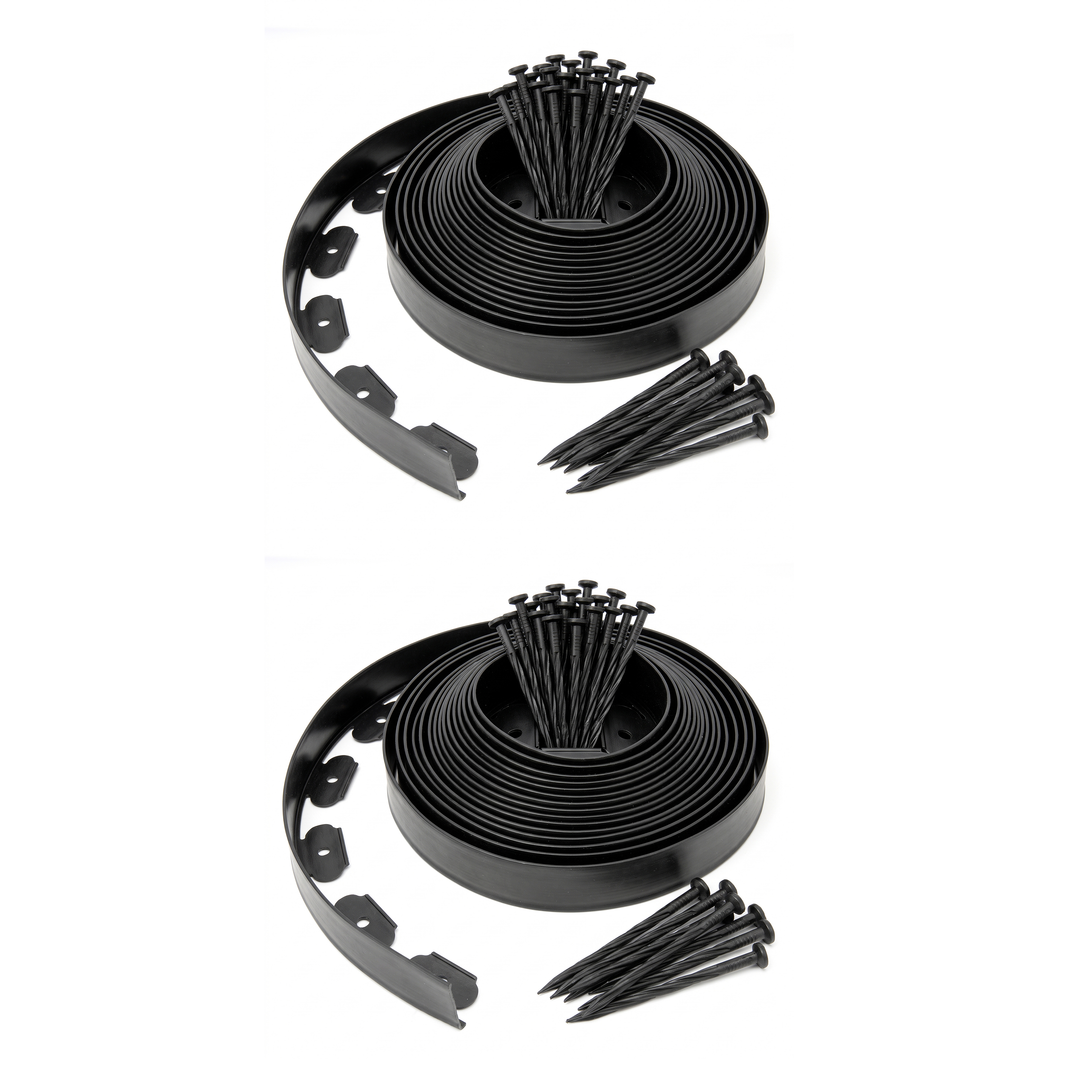 5cm Lawn Edging With Plastic Pegs