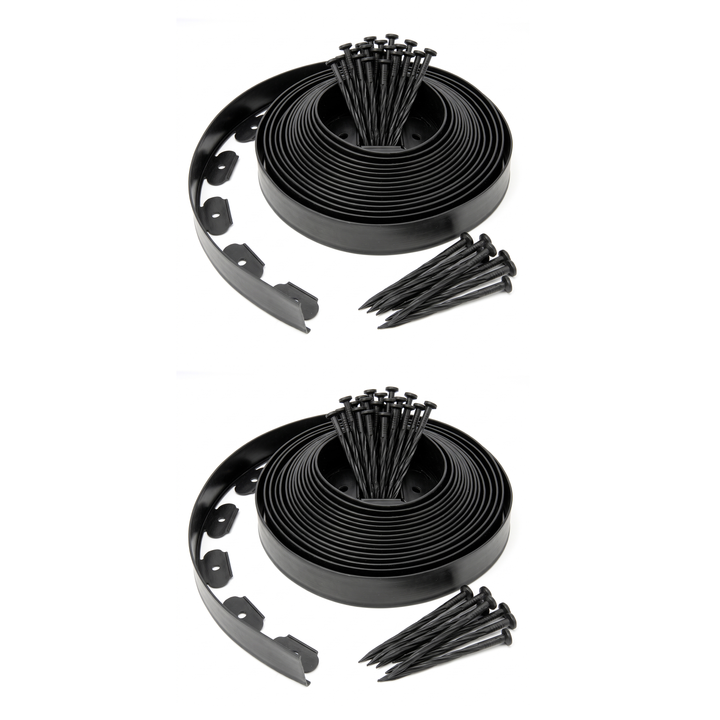 5cm Lawn Edging With Plastic Pegs