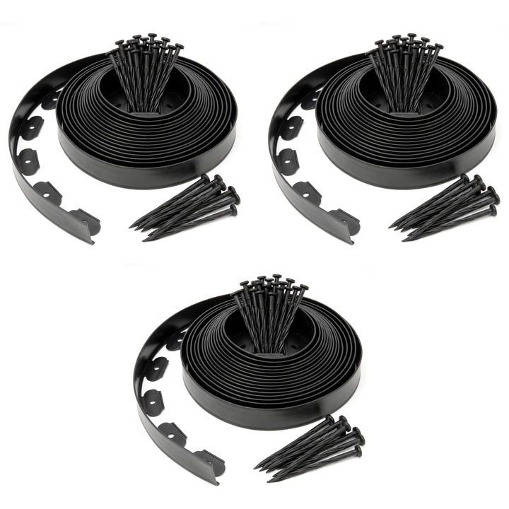 5cm Lawn Edging With Plastic Pegs