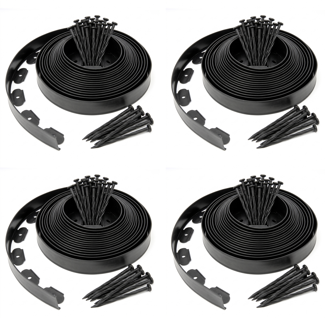 5cm Lawn Edging With Plastic Pegs