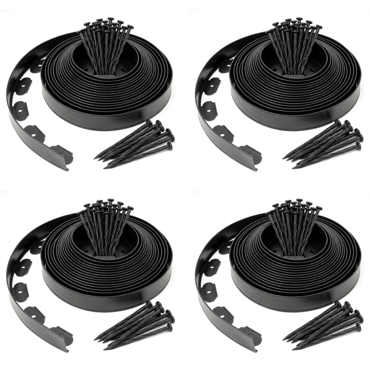 5cm Lawn Edging With Plastic Pegs