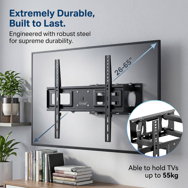 Swivels Tilts TV Wall Mount for 26-65 Inch