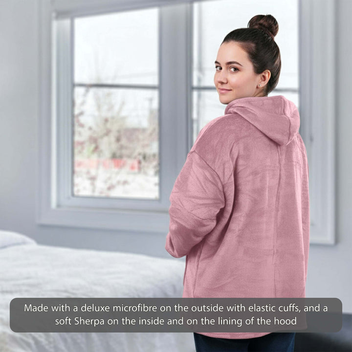 Long Plush Oversized Hoodie Blanket