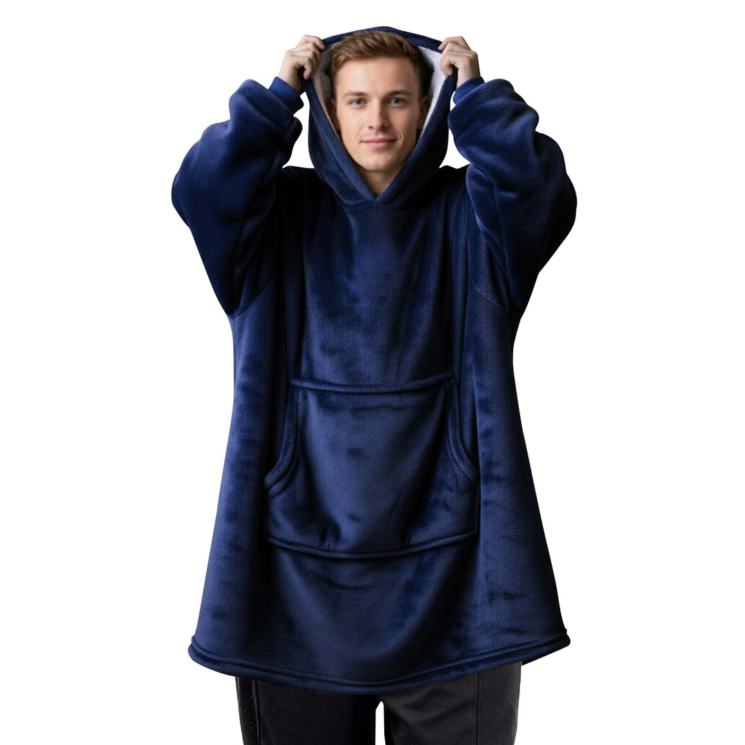 Long Plush Oversized Hoodie Blanket