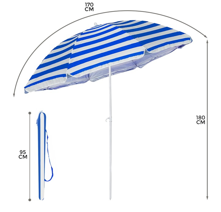 Picnic Mat with Umbrella &amp; Deck Chair
