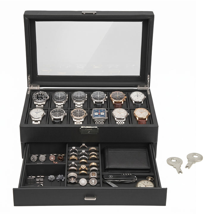 12 Slot Watch Box Organiser