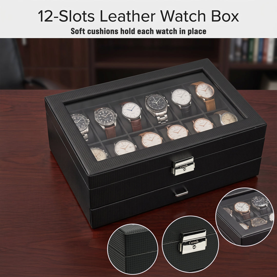 12 Slot Watch Box Organiser