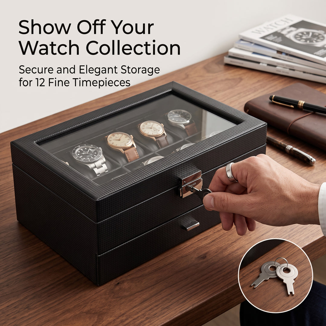 12 Slot Watch Box Organiser