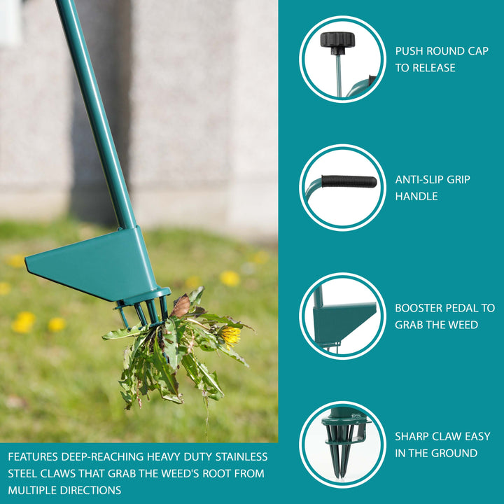 Steel Weed Puller Root Remover