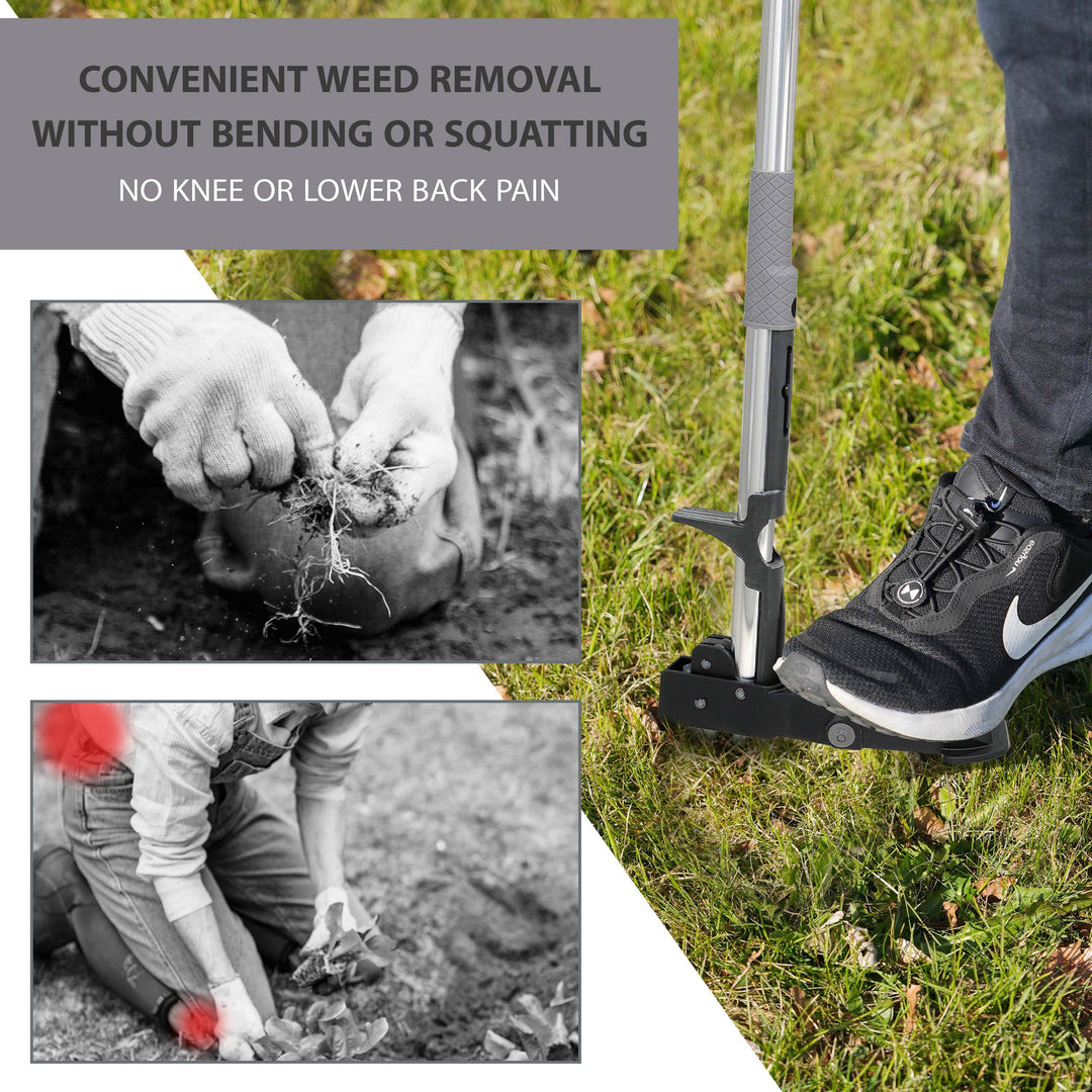 Weed Puller Weeder Tool with 4 Claws