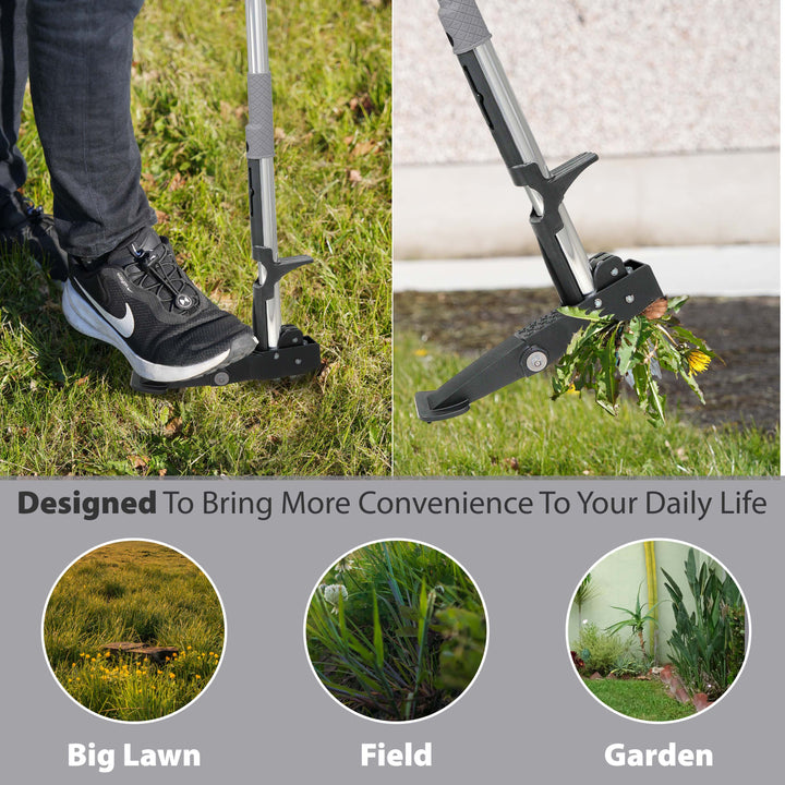 Weed Puller Weeder Tool with 4 Claws