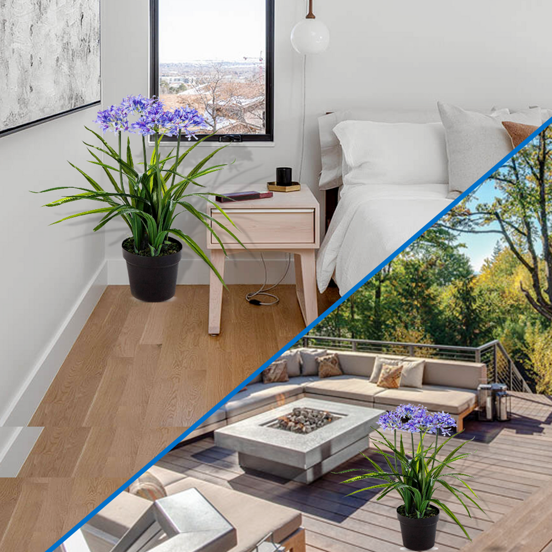 1M Agapanthus Poppin Star - Artificial Plant