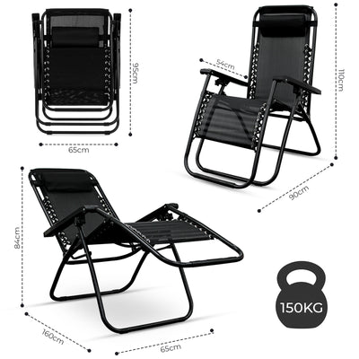 Zero Gravity Chair Textoline Beach Sun lounger