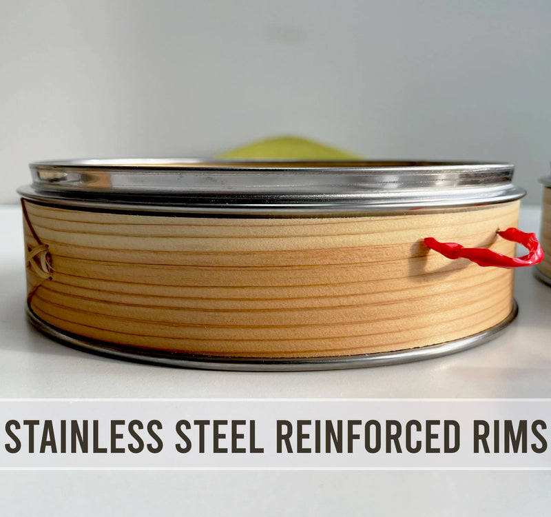 2 Tier 21 cm Bamboo Steamer Food Cooker