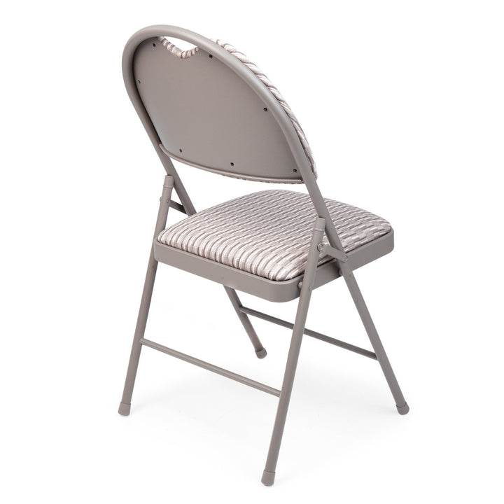 High Back Metal Folding Padded Fabric Chair