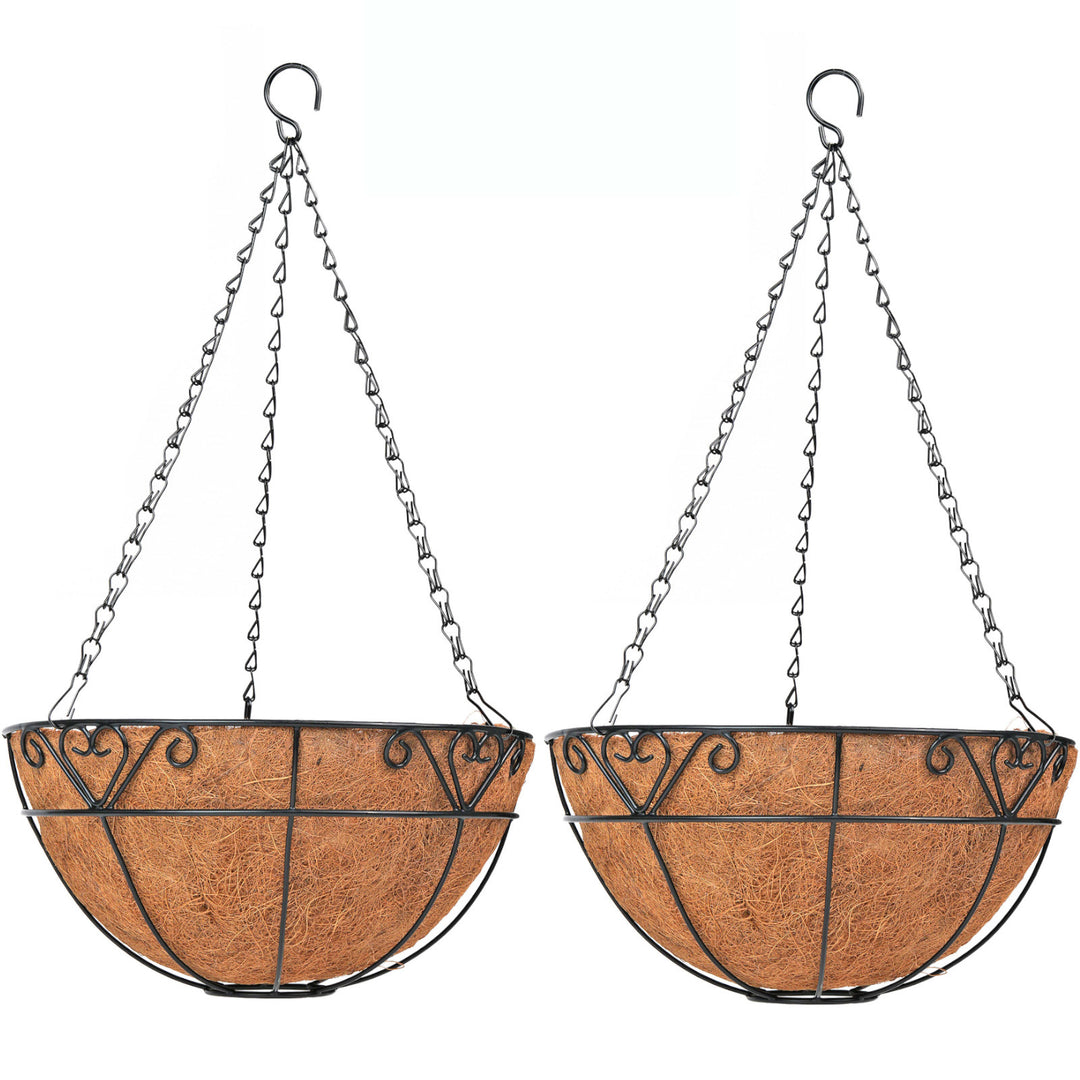 2x Hanging Baskets Garden Pot