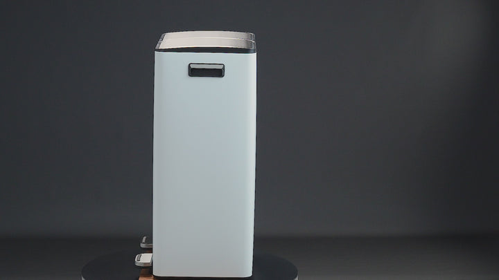 60L Dual Compartment Pedal Bin