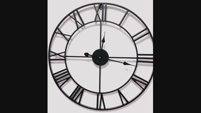 Garden Wall Clock Metal - 60CM