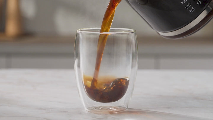 350ml Double Walled Coffee Glass Mug