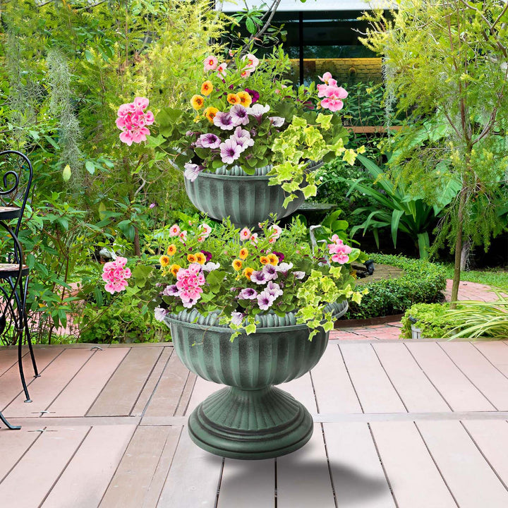 2 Tier Large Flowers Planter