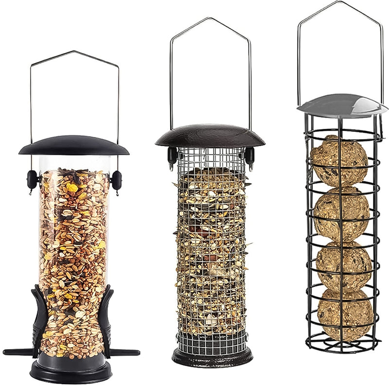 Hanging Seed Feeder for Birds with/without Dome