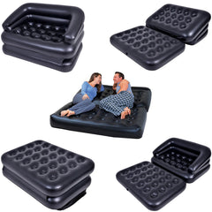 5 In 1 Inflatable Multi Function Double Air Bed Sofa