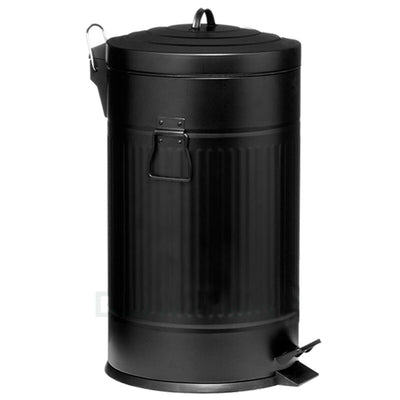 30 LTR American Style Black Pedal Bin