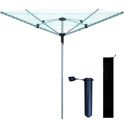 3/4 Arm Rotary Washing Line Clothes Airer - Denny Shop