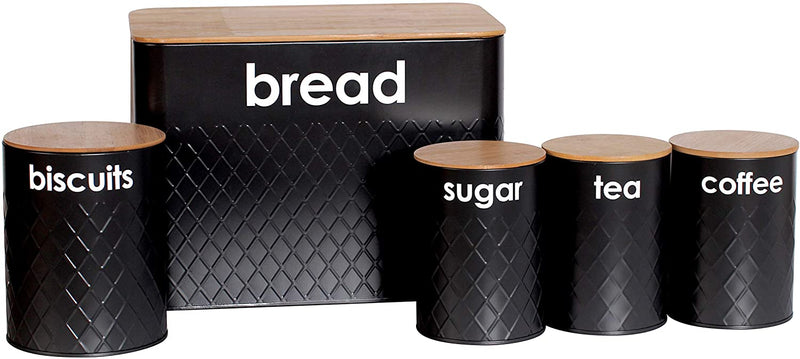 5pc Kitchen Storage Set Bread Bin